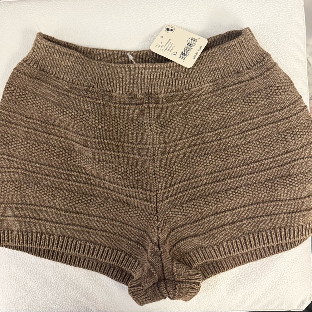 NWT Brown Free People Micro-shorts